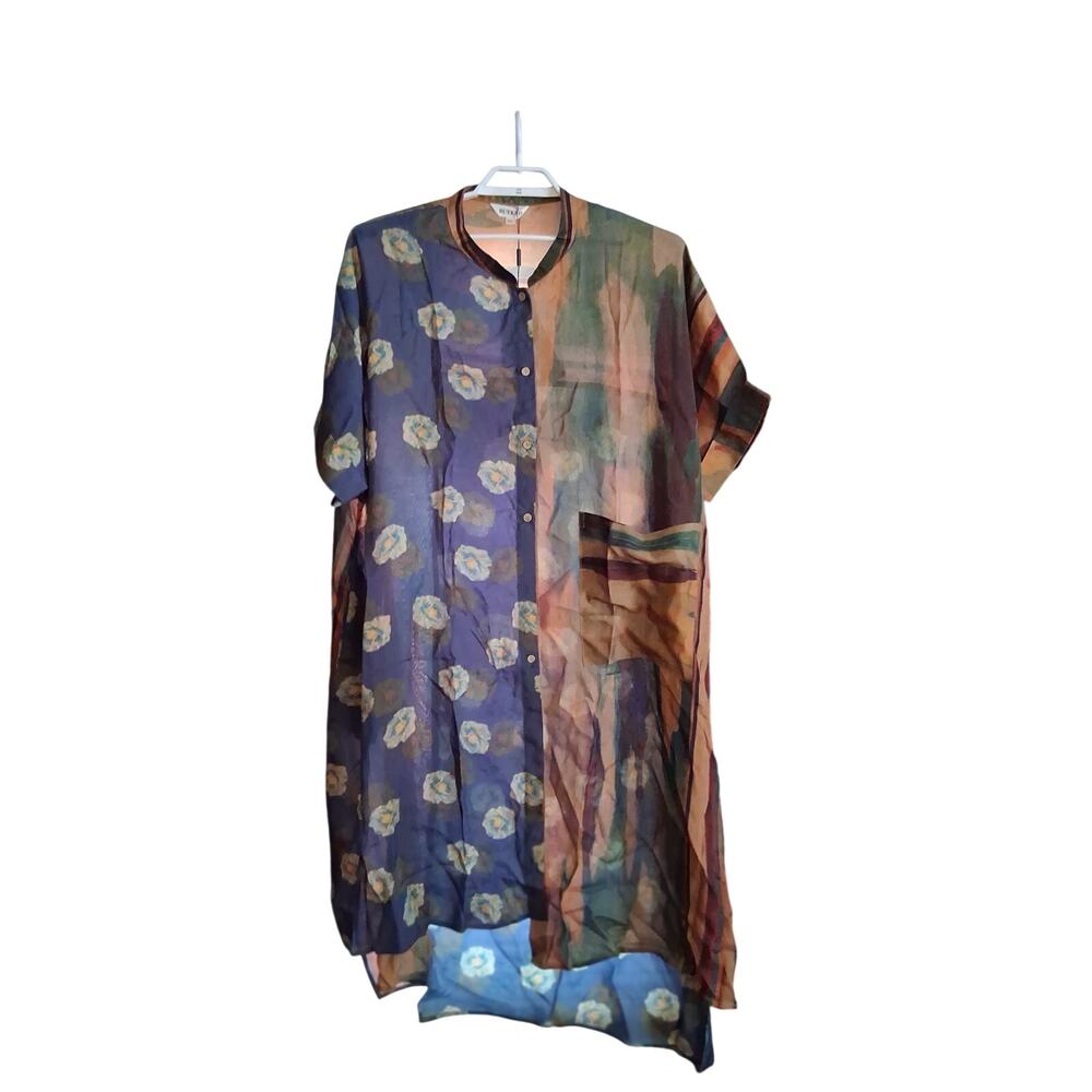 Buykud nwt dress womens XXXL 3XL laganlook midi artsy